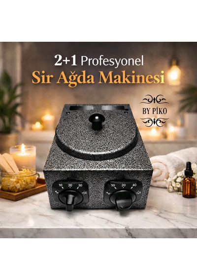 By Piko 2+1 Profesyonel Sir Ağda Makinesi Paslanmaz Çelik