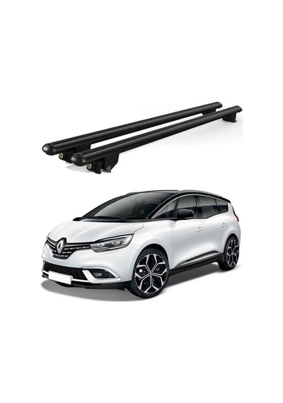 Kanca Renault Grand Scanic 2017 Ve Sonrası Uyumlu Siyah Kilitli Ara Atkı Port Bagaj Tavan Barı