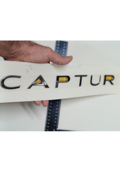 Renault Uyumlu Captur Krom Bagaj Yazısı 3m 3d Abs