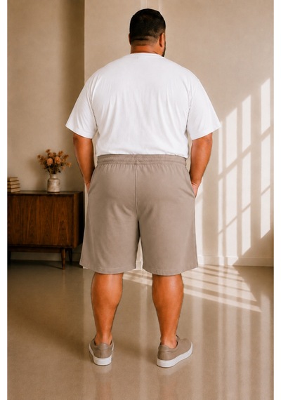 Sngl Tekstil Erkek Büyük Beden Kapri 3xl 4xl 5xl 6xl 7xl 8xl 9xl Vizon