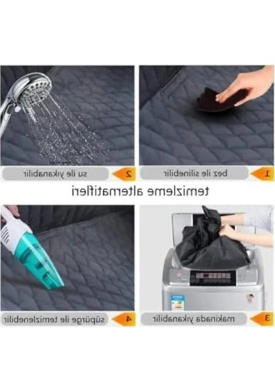 Su Sıvı Geçirmez Araç Koltuk Kılıfı, Evcil Hayvanlar İçin Koruma Örtüsü Acı Kahverengi