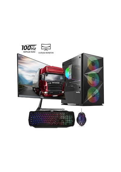 Izoly ST998698 i5-4570 8 GB 512 GB M.2 NVMe GT740 4 GB 24" Free Dos Masaüstü Oyuncu Bilgisayarı