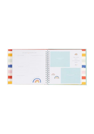 C.r. Gibson Rainbow "a Book Of Baby's Firsts" Baby First Year Memory Book With Ink Pad, 36 Sayfa, 9,5'' X 9'' Çok Renkli C.r. Gibson Rainbow "a Book Of Baby's Firsts" Baby First Year Memory Book With Ink Pad, 36 Sayfa, 9,5'' X 9'' Çok Renkli