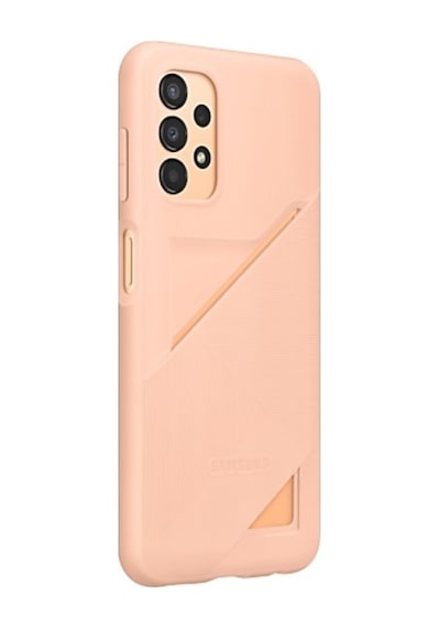 Samsung Uyumlu A13 Kart Yuvalı Kılıf Şeftali Ef-oa135tpegww
