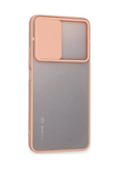 Bezos Redmi Note 11t Kılıf Palm Buzlu Kamera Sürgülü Silikon - Pembe Ob