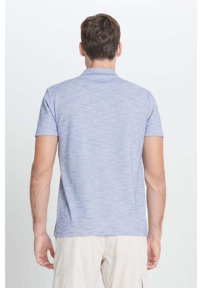 AC&Co / Altınyıldız Classics Erkek Lacı Slim Fit Dar Kesim Polo Yaka Çizgili Cepli Tişört Lacı