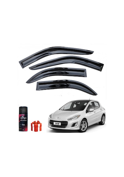 Caraks Peugeot 308 Mügen Cam Rüzgarlığı 2007-2013 Arası 4'lü Takım + Koku