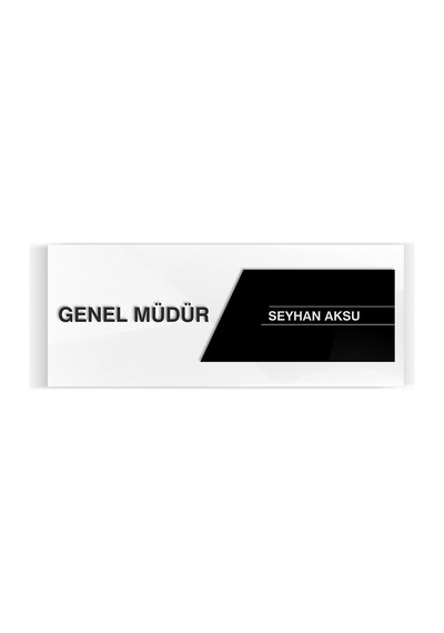 Kişiye Özel Genel Müdür Duvar & Kapı İsimliği model 1-1