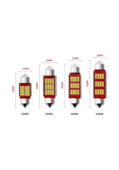 Sofit Led Canbus C5W Tavan Plaka Ampül 31Mm-36Mm-39Mm-41Mm 2 Adet 1 Takım 2 Adet -31Mm