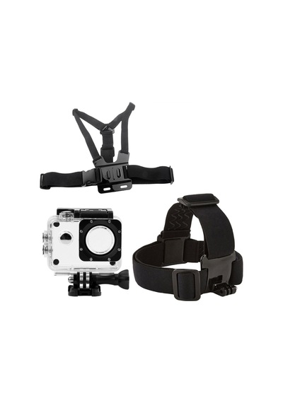 Eken H9r Sj4000 Sj5000 Su Geçirmez Muhafaza Kafa Bandı Ve Göğüs Kemeri 5 Parça Set Go204 Gp24 Gp26