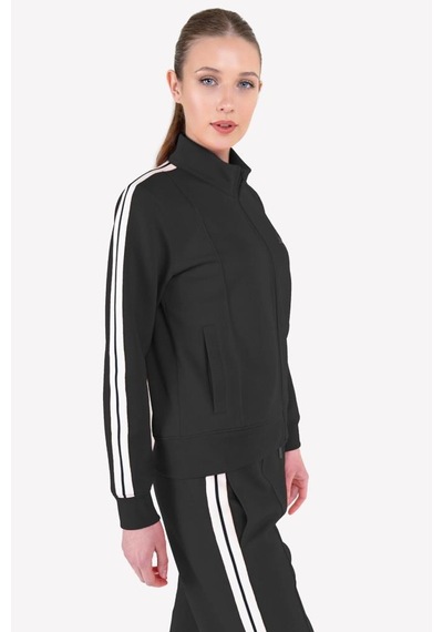 Lescon 23ntbs002120-633 Siyah Kadın Fermuarlı Sweatshirt Siyah