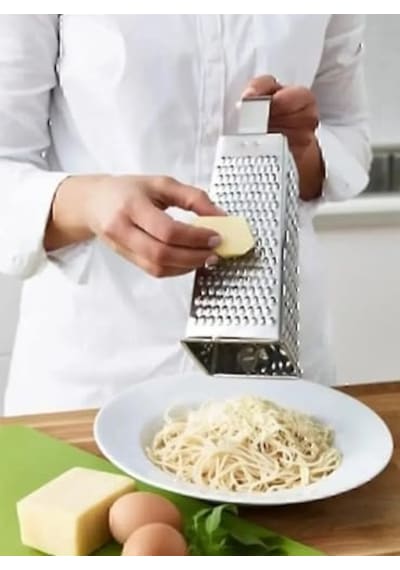 Metal Rende, Paslanmaz Çelik, Çok Amaçlı Ve Dayanıklı Tasarım, Sebze, Peynir Ve Meyve Rendesi, Ergonomik Saplı, Kolay Temizlenebilir, Mutfak İçin Pratik Ve Şık