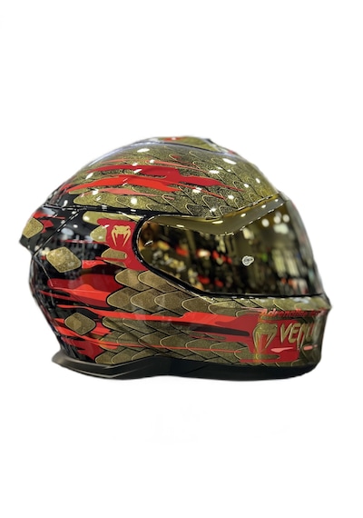 Shark Skwal İ3 Venum Ledli Kapalı Kask +1 Gold Vizör Sarı