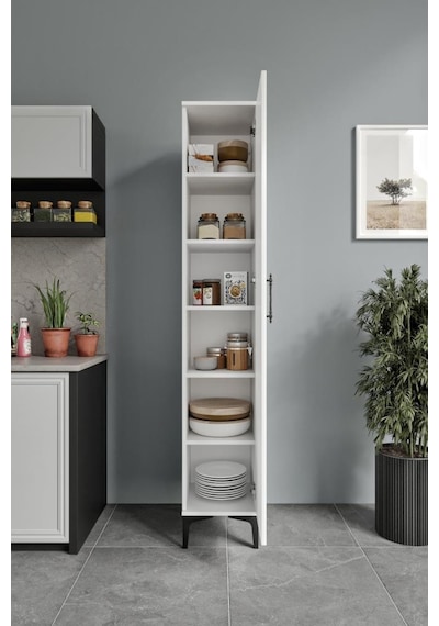 Plain Metal Ayak Metal Kulp Pla1200 Çok Amaçlı Dolap Mutfak Dolabı Banyo Dolabı Ayakkabılık Balkon Dolabı Kiler Dolabı Beyaz