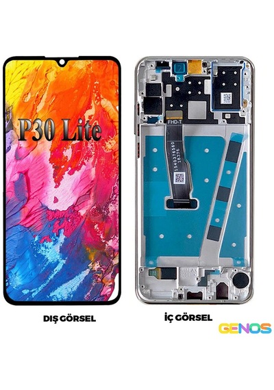 Hw P30 Lite Uyumlu Lcd+dokunmatik+çıtalı 128 Gb Gümüş Sn808899