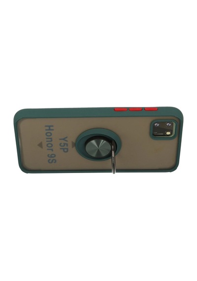 Cosmotex Newface Huawei Y5p Kılıf Montreal Yüzüklü Silikon Kapak - Yeşil