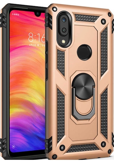 Huawei P Smart 2019 Yüzüklü Standli Vega Kilif Ekran Koruyucu 510330881