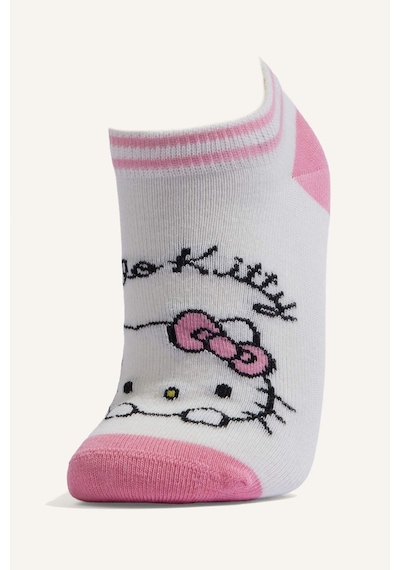 Defacto Hello Kitty 3lü Pamuklu Patik Beyaz Çorap Kız Çocuk H6824a8nswt1 Beyaz-wt1