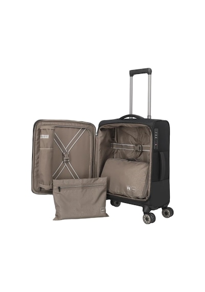 Travelite Crosslite 5.0 4w Trolley S Kabin Boy Valiz Siyah