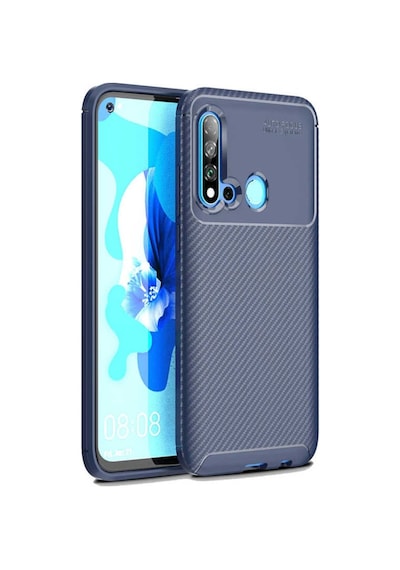 Huawei P20 Lite 2019 Kılıf Karbon Tasarım Negro Silikon Kapak
