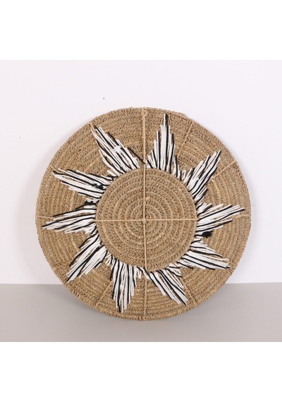 Doğal Rafya Duvar Tabağı 50 Cm