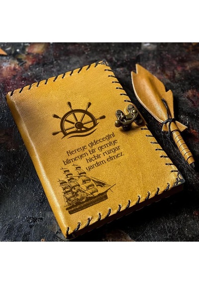 Nereye Gideceğini Bilmeyen Bir Gemi Deri Defter