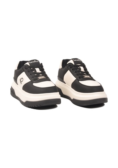 United Colors Of Benetton Siyah Beyaz Bağcıklı Cilt Memory Foam Kadın Spor Ayakkabı Bnı-12046 G Siyah - Beyaz United Colors Of Benetton Siyah Beyaz Bağcıklı Cilt Memory Foam Kadın Spor Ayakkabı Bnı-12046 G Siyah - Beyaz