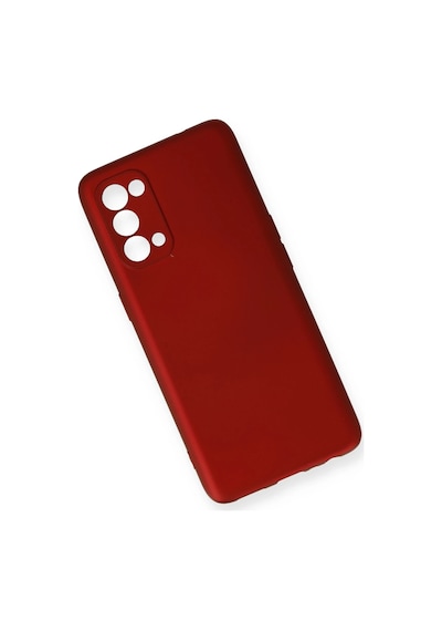 Newface - 819 - Oppo Reno 5 Pro Kılıf First Silikon - Ece-umay - - Bordo