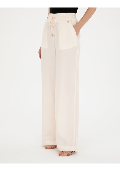 Pierre Cardin Kadın Ekru Pantolon Kanvas-chino 50284523-vr019 Ekru