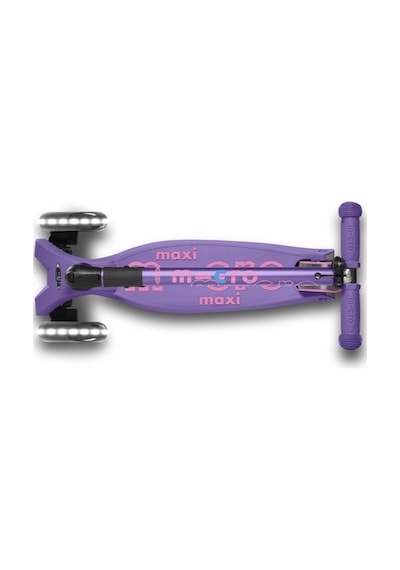 Micro Maxi Deluxe Foldable 3 Tekerlekli Scooter LED Fuşya