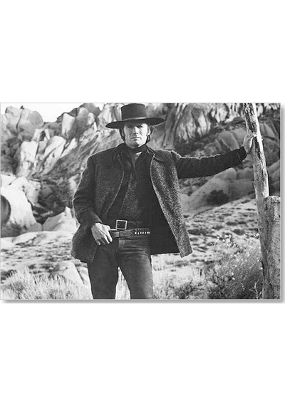Cakasepetim Clint Eastwood Bela Arayan Adam Filmi Görseli Ahşap Mdf Tablo