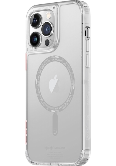 Apple Uyumlu iPhone 14 Pro Max Kılıf Skinarma Şeffaf Airbag Tasarımlı Magsafe Şarj Özellikli Saido Kapak