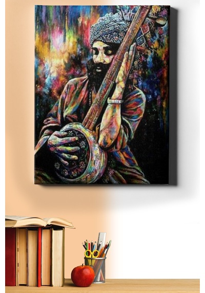 Webstyle Sayılarla Boyama Seti Kasnaklı Hintli Sanatçı 60 X 75 Cm