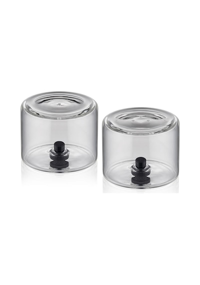 The Mia Yuvarlak Tuzluk Biberlik 2li Set 6x5 Cm Turuncu