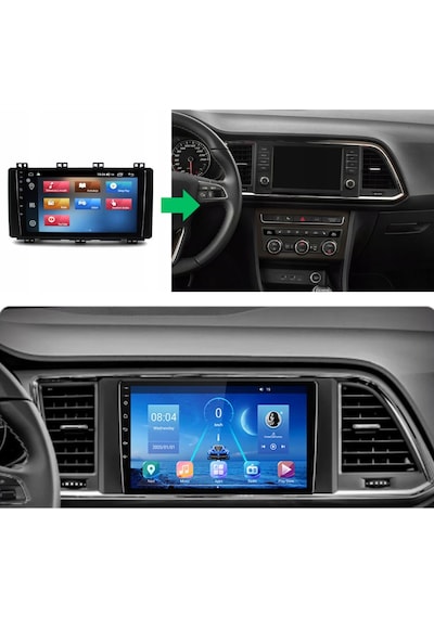 Seat Ateca - Araç Multimedya Ekran - 4gb 64gb - S - Black - 2016 - 2021 - 9 Inch - Myway