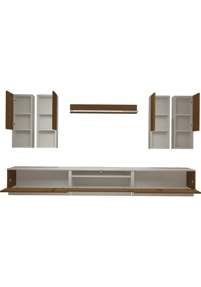 Decoraktiv Trendstyle 8da Mdf Tv Ünitesi Tv Sehpası Beyaz - Ceviz