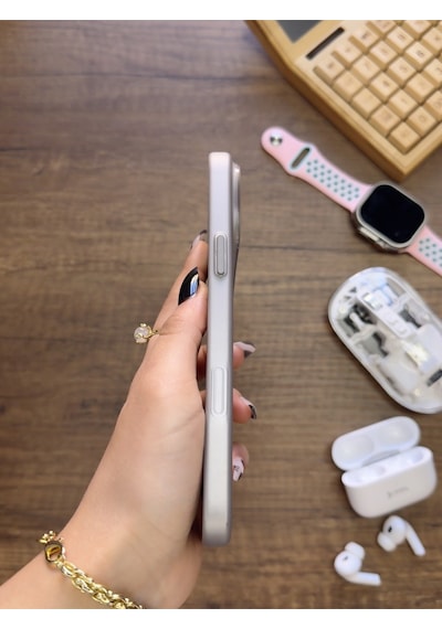 Apple iPhone 17 Pro Max Uyumlu Süper İnce Mat Ultra Thin Silikon Kılıf Gri