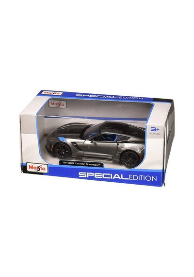 Maisto 2017 Corvette Grand Sport 1:24 Model Araba Gri Çok Renkli