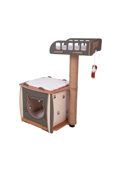 Patihomes Kedi Evi Ve Kedi Tırmalama Evi Yataklı
