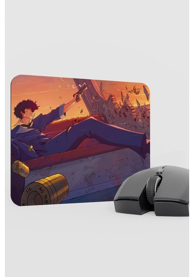Cowboy Bebop Anime V5 - 22x18 Gaming Gamer Kauçuk Kaymaz Taban Mouse Pad Fare Altlığı