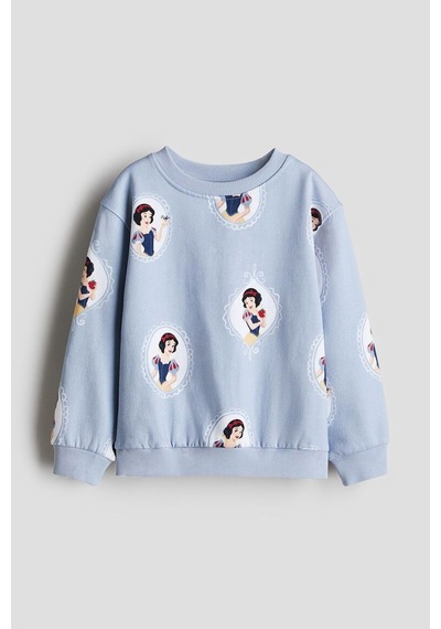 Pamuk Prenses Kız Çocuk Sweatshirt Mavi