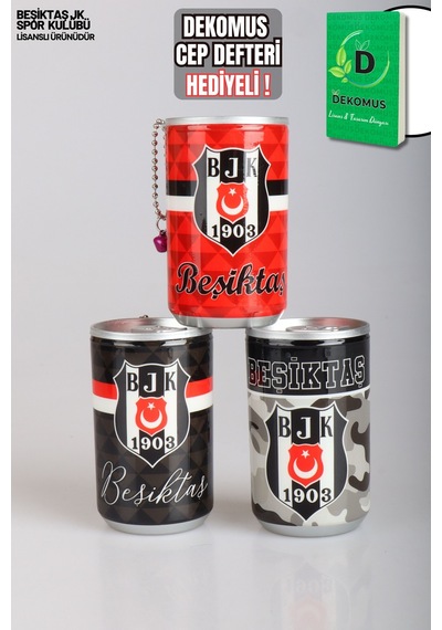 "dekomus Cep Defteri Hediyeli" Lisanslı Beşiktaş "tekli" Coke Tasarım Islak Mendil Altın