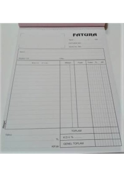 Fatura Defteri 2-50 3 Nüsha N11.2898