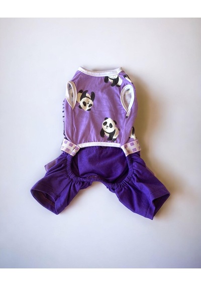 Kemique Chique Purple Panda Tulum Köpek Kıyafeti