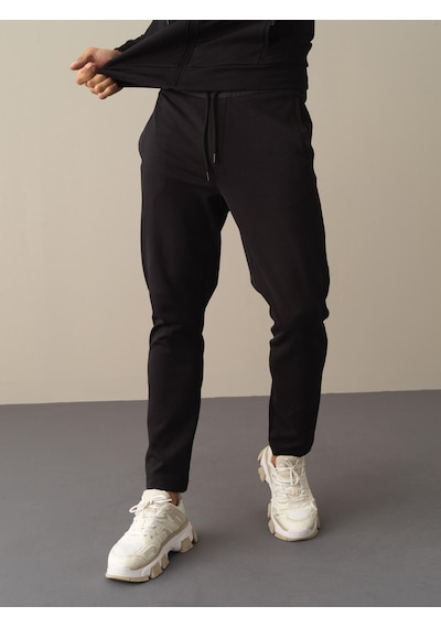 Xint Siyah Regular Fit Pamuklu Sweat Pantolon 380127