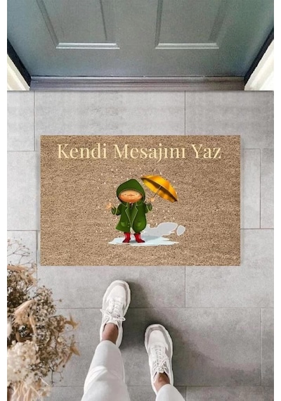 Dijital Baskı Kişiye Özel İç Kapı Dekorasyon Paspas Ps11269 Renkli