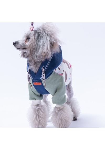 Lacivert Rio Köpek Hoodie Köpek Sweat Köpek Kıyafeti Kedi Kıyafeti