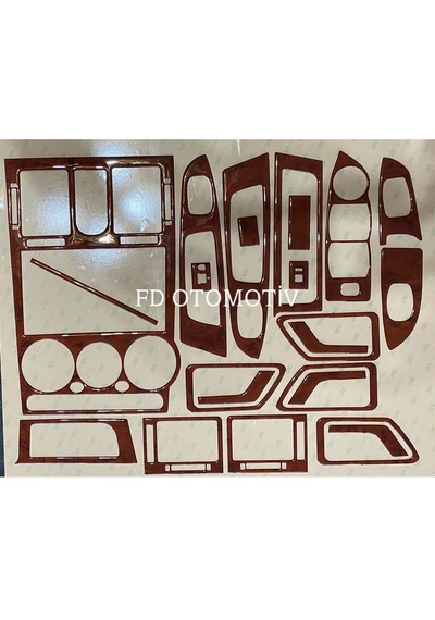 Hyundai Getz 2001 - 2010 Torpido, Konsol, Trim, Göğüs Kaplama Set Maun Renk Uyumluözel Dizayn