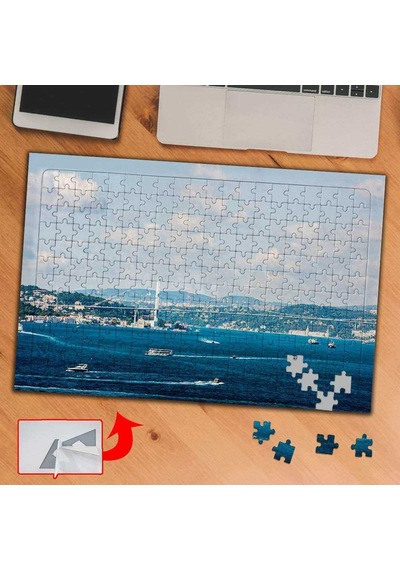 İstanbul, Boğaz, Deniz, Şehir 240 Parça Puzzle Yapboz Tablo-569
