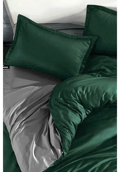 İqon Lastikli Çarşaflı Nevresim Takımı Tek Kişilik Military Green Military Green